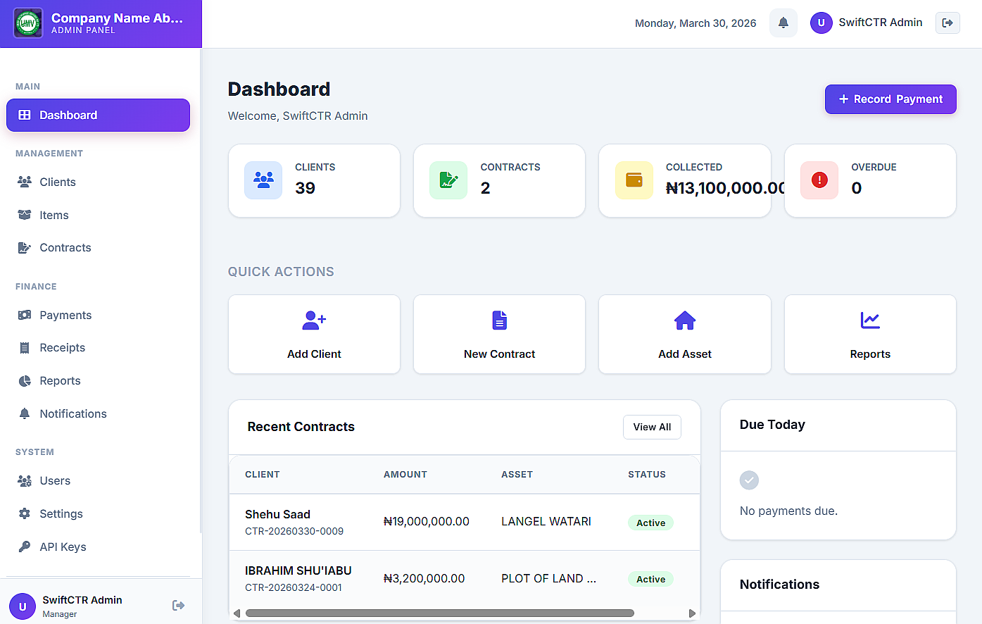 dashboard